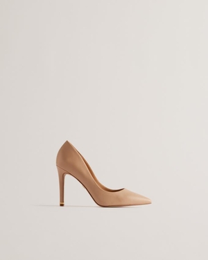 Chaussures à Talons Ted Baker Court With Embellished Heel Beige Femme | NXE-47638948